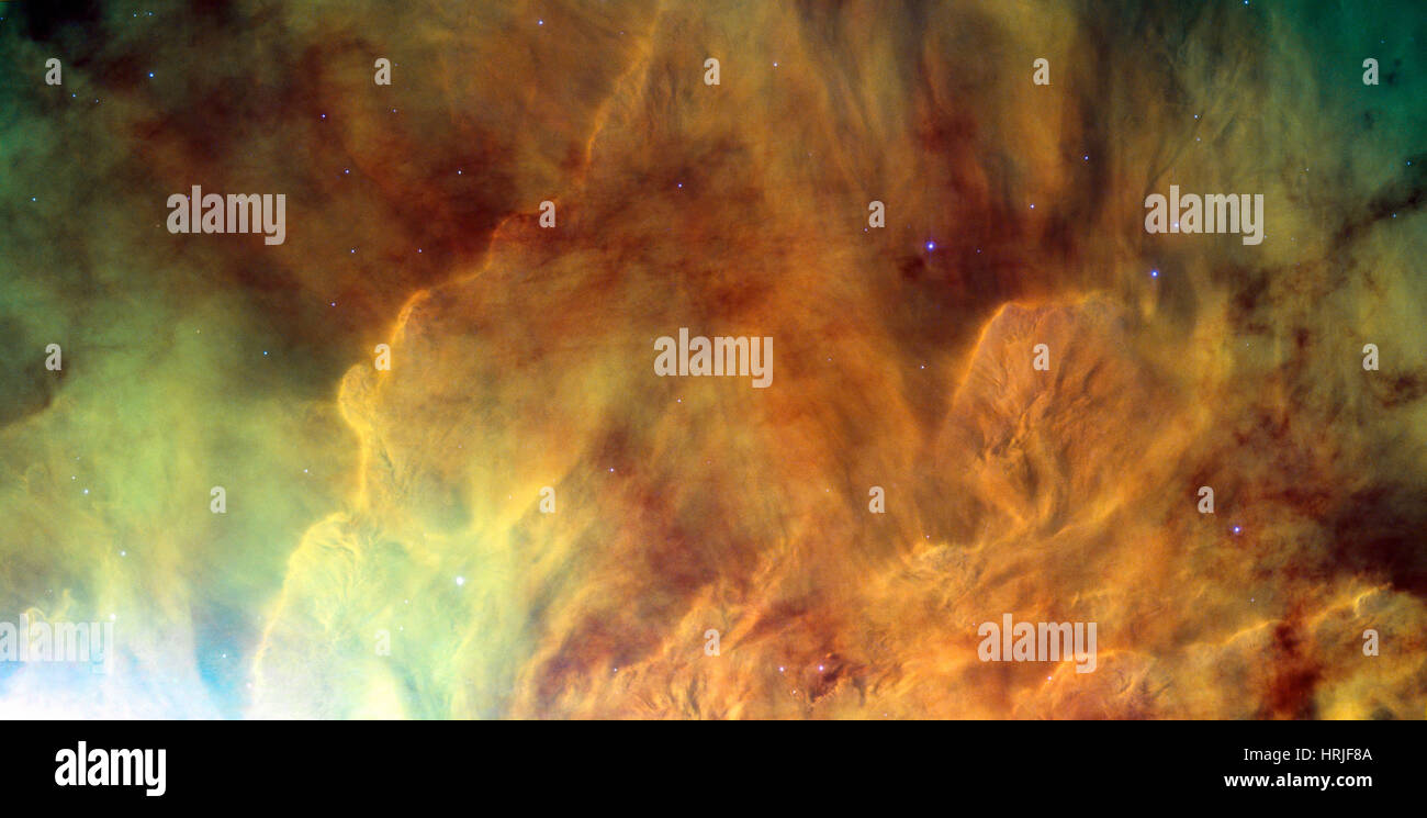 La Nebulosa Laguna M8, NGC 6523 Foto Stock