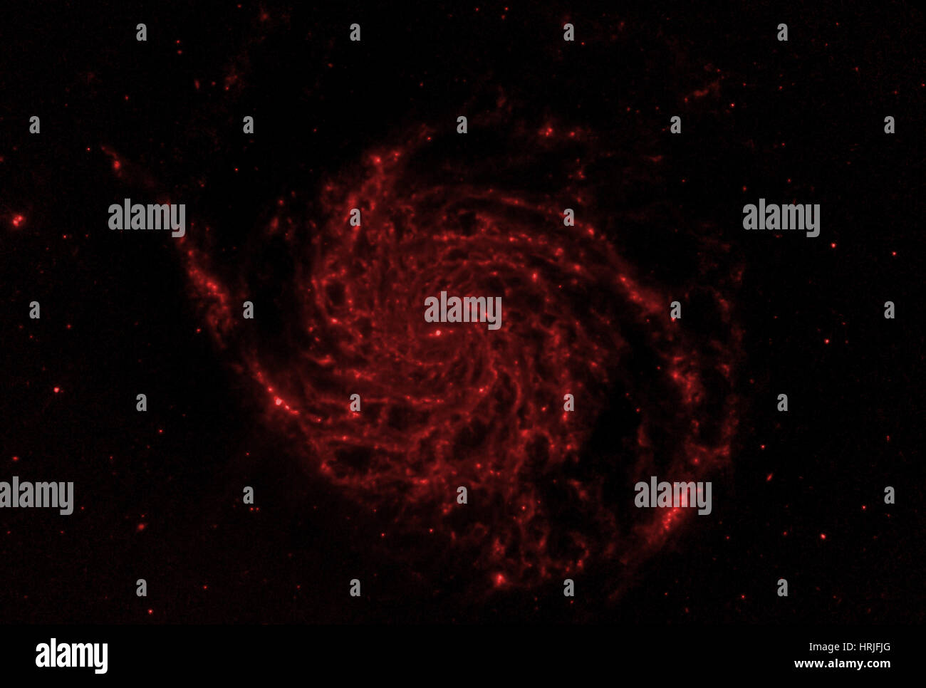 La girandola galassia M101, NGC 5457, infrarossi Foto Stock