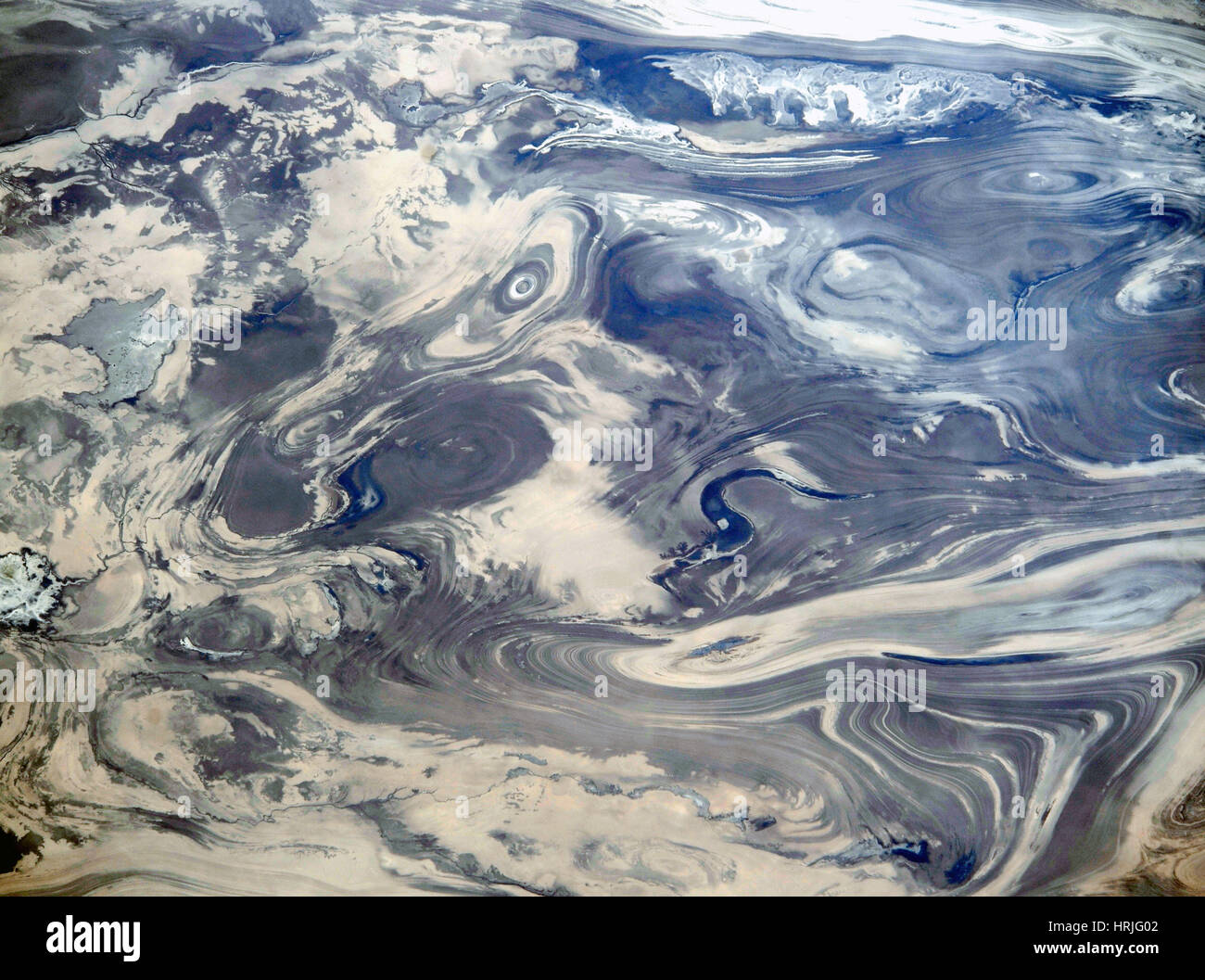 Kavir Desert, Iran, immagine satellitare Foto Stock