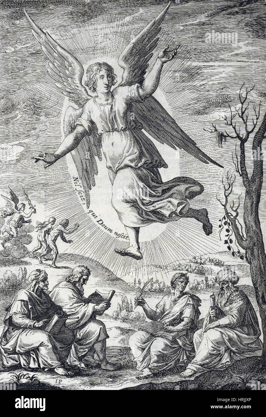 Cherubini, consiglieri celeste Foto Stock