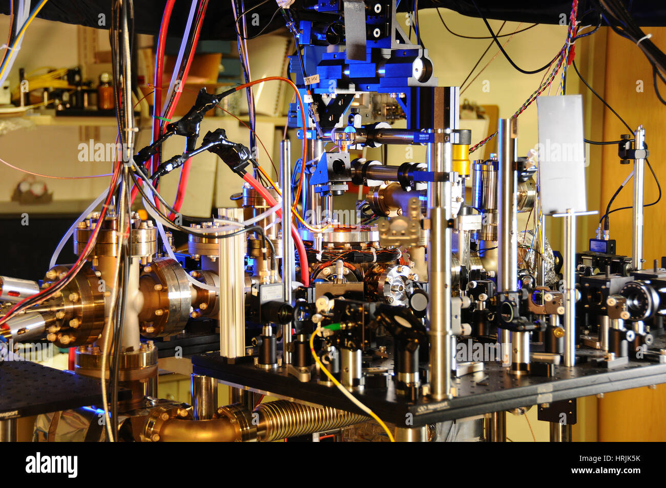 Itterbio traliccio orologio atomico Foto Stock