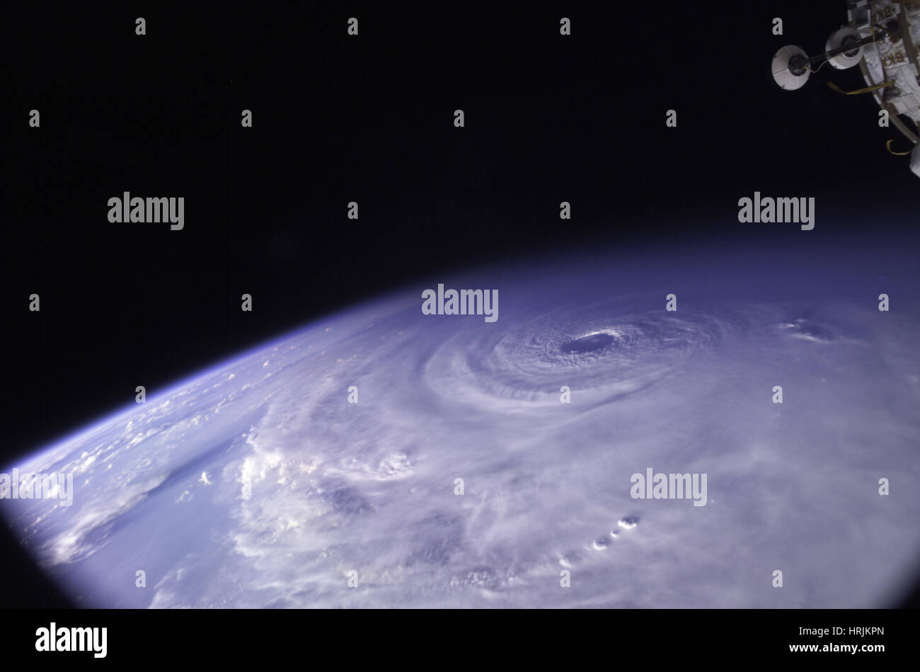 Uragano Ivan, immagine ISS 2004 Foto Stock