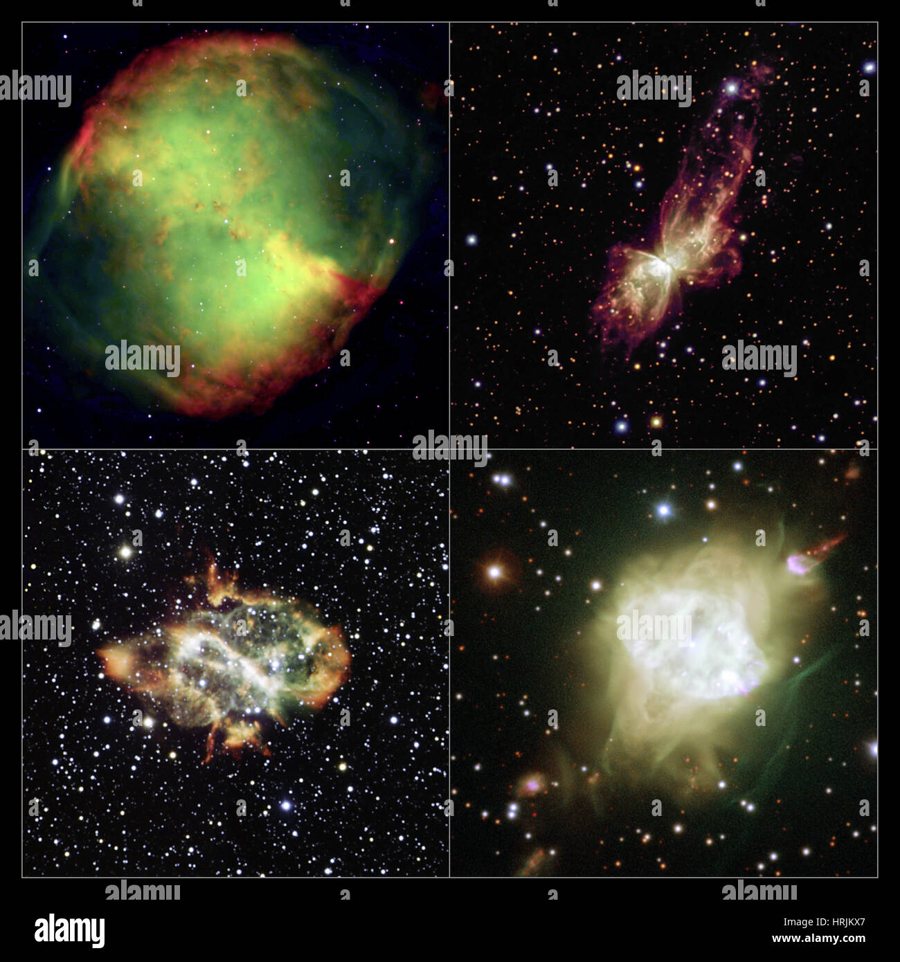 Bipolare nebulose Planetarie Foto Stock