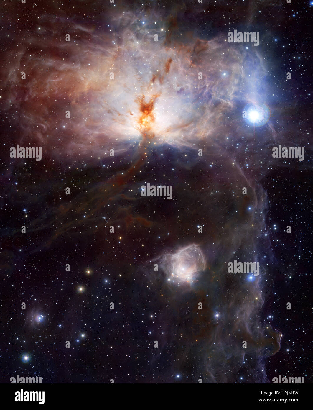 Nebulosa fiamma, NGC 2024, Sh2-277 Foto Stock