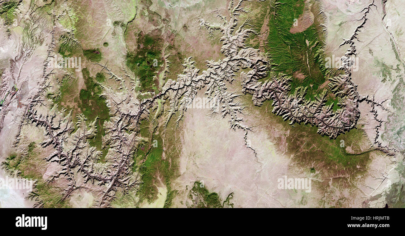 Il Grand Canyon, Landsat 8 Foto Stock
