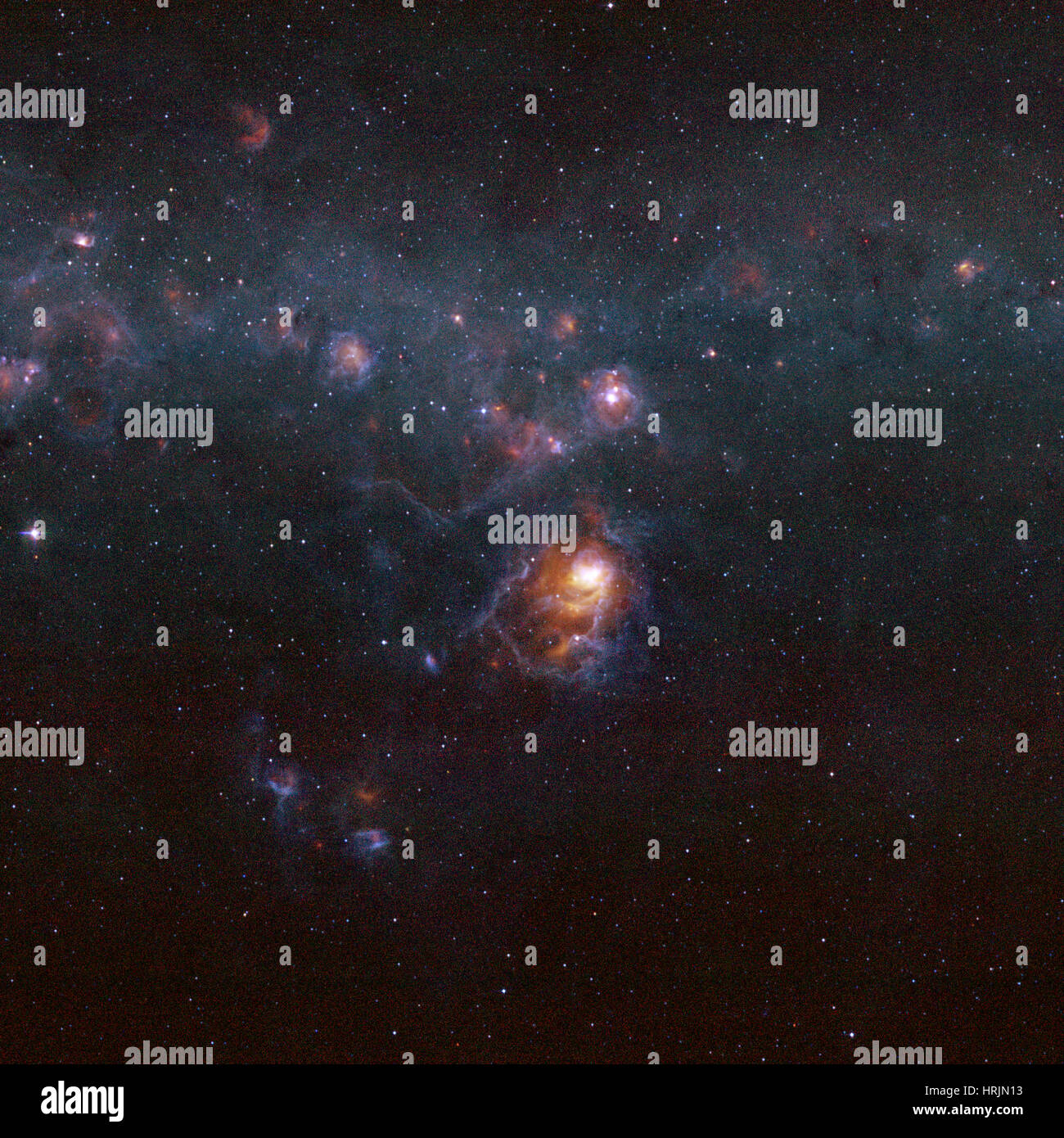 La Nebulosa Laguna M8, NGC 6523 Foto Stock