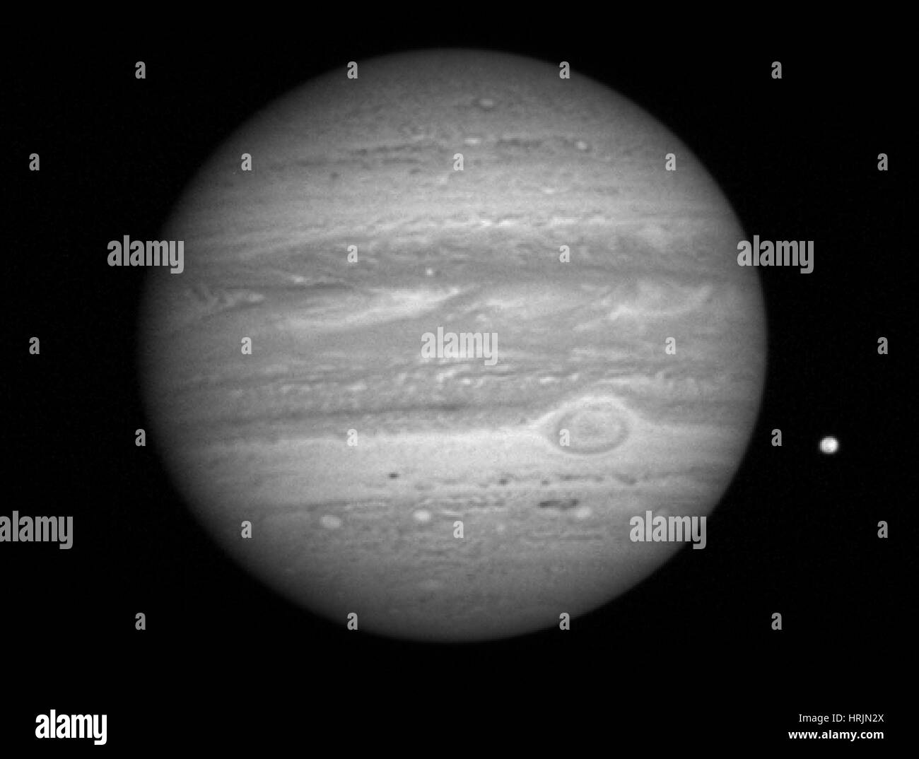 Giove e io, immagine di LORRI Foto Stock