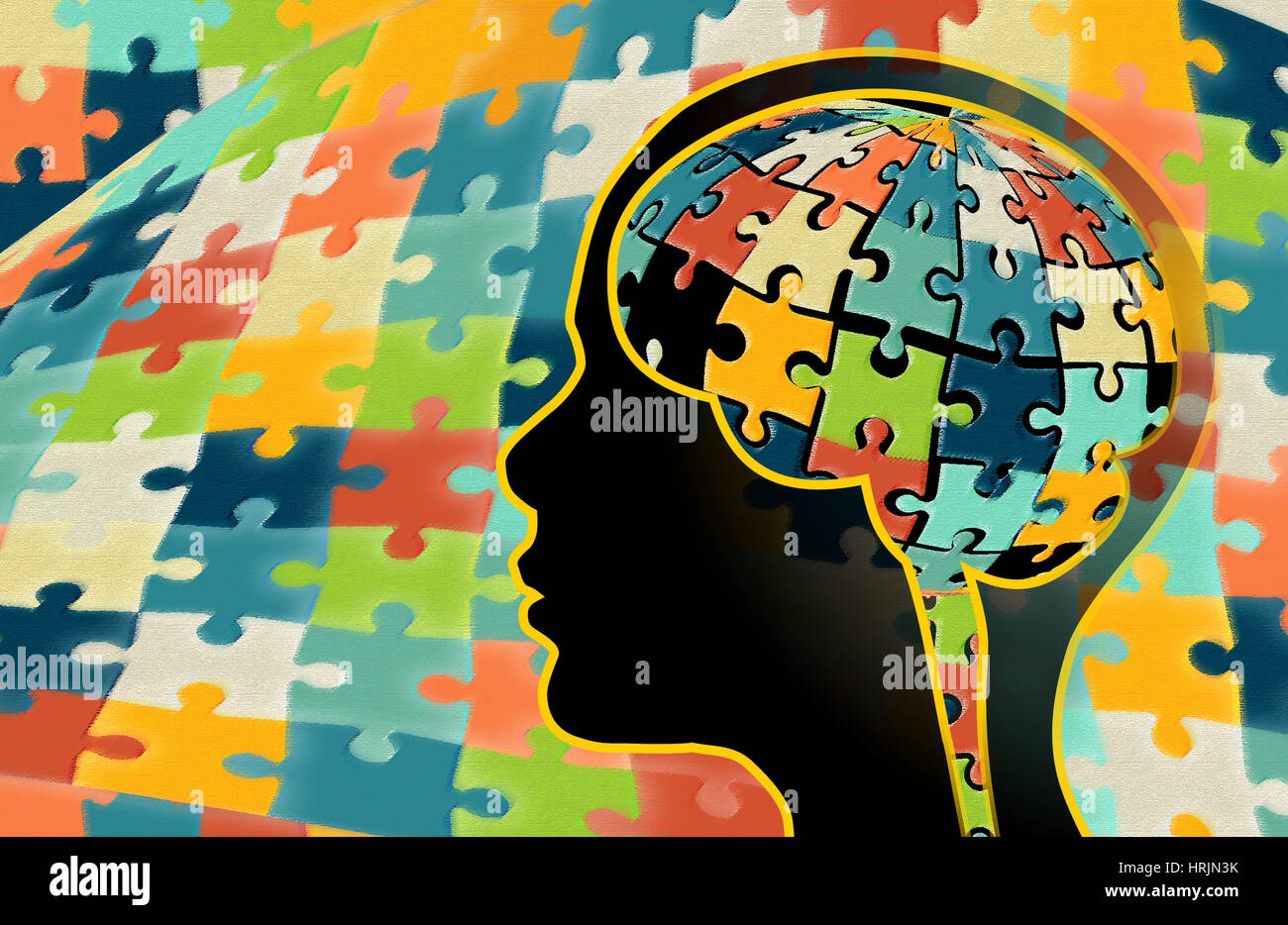 L'autismo, della ricerca genetica Foto Stock