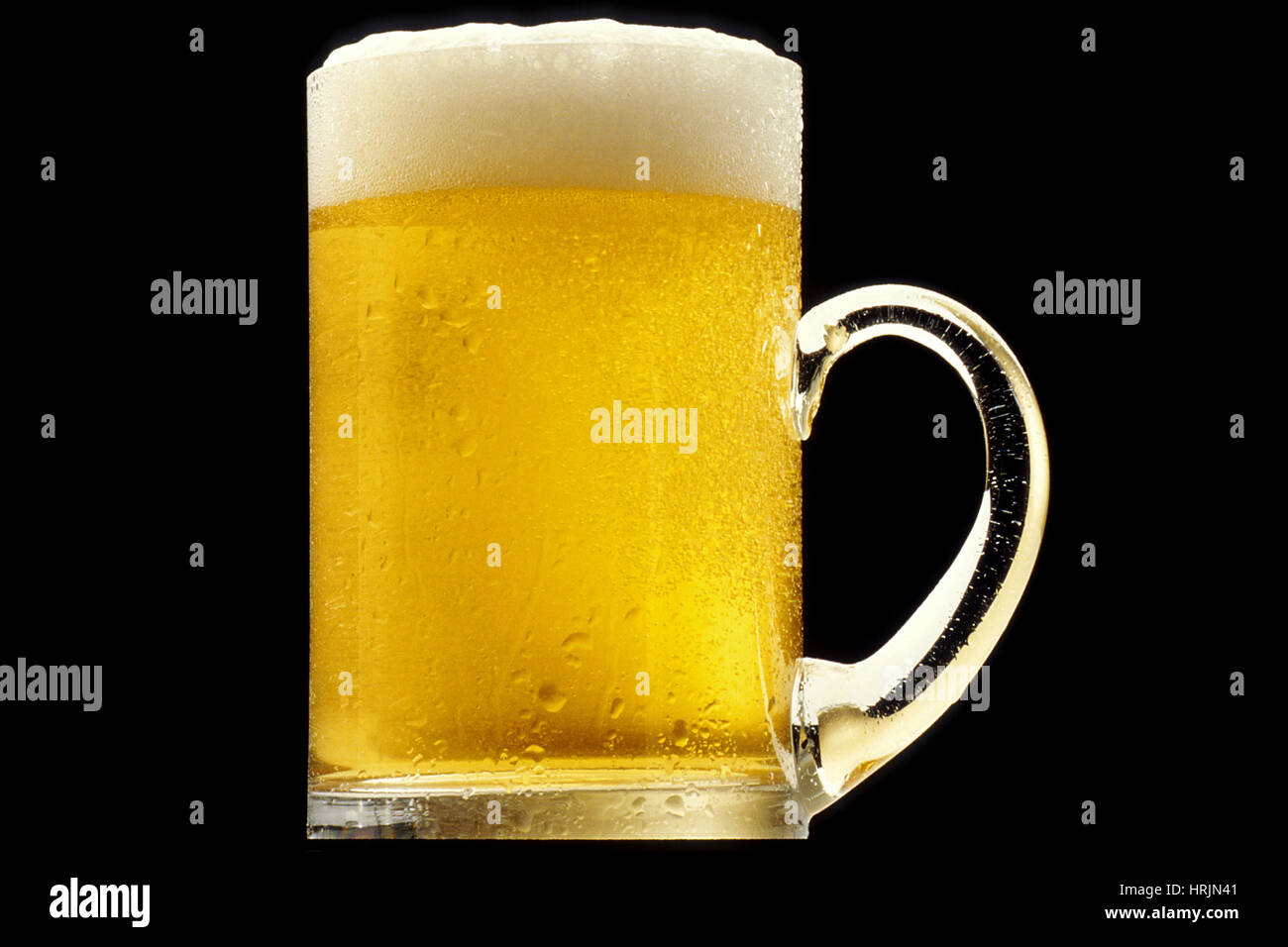 Bevanda alcolica, tazza di birra Foto Stock