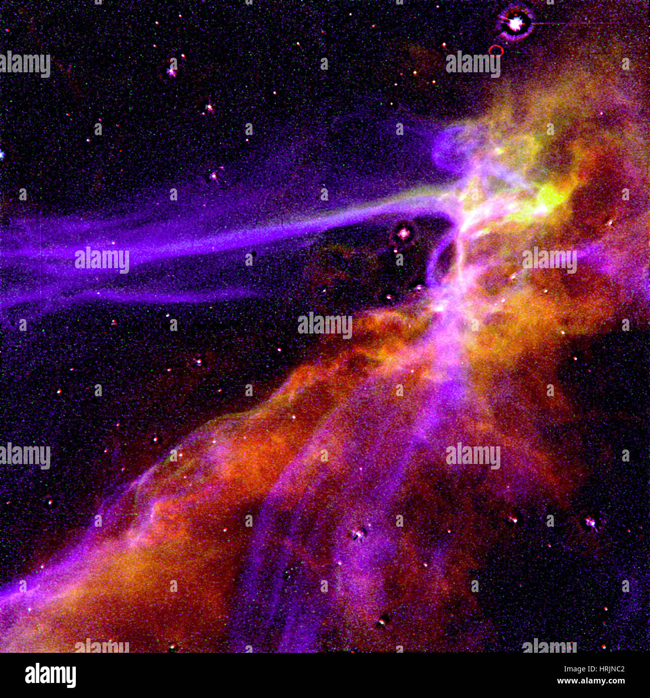 Cygnus Loop, W78, sh2-103, Supernova residuo Foto Stock