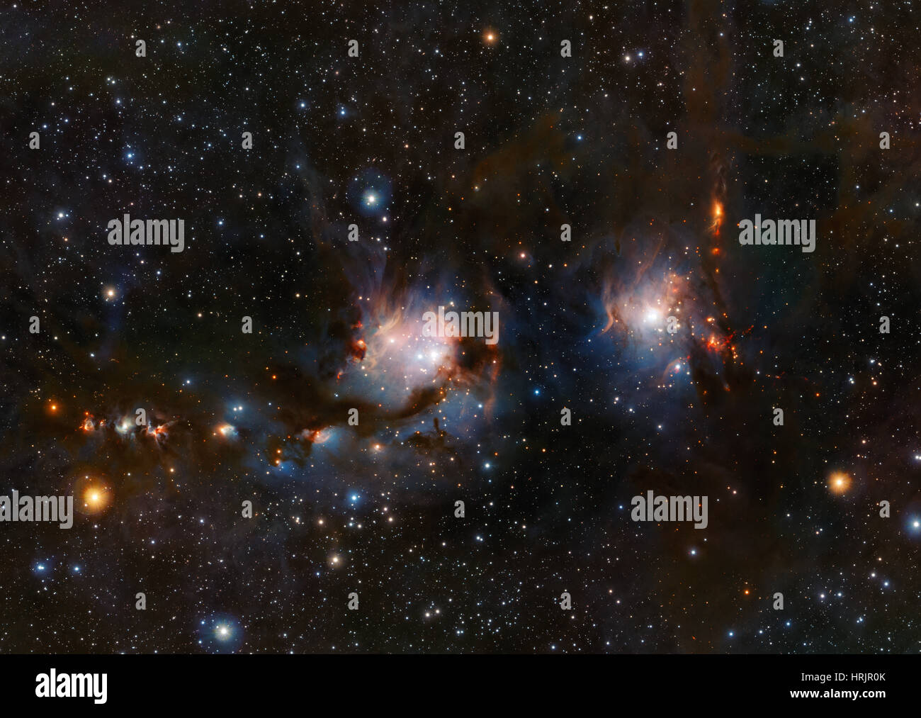 La formazione stellare in Messier 78 Foto Stock