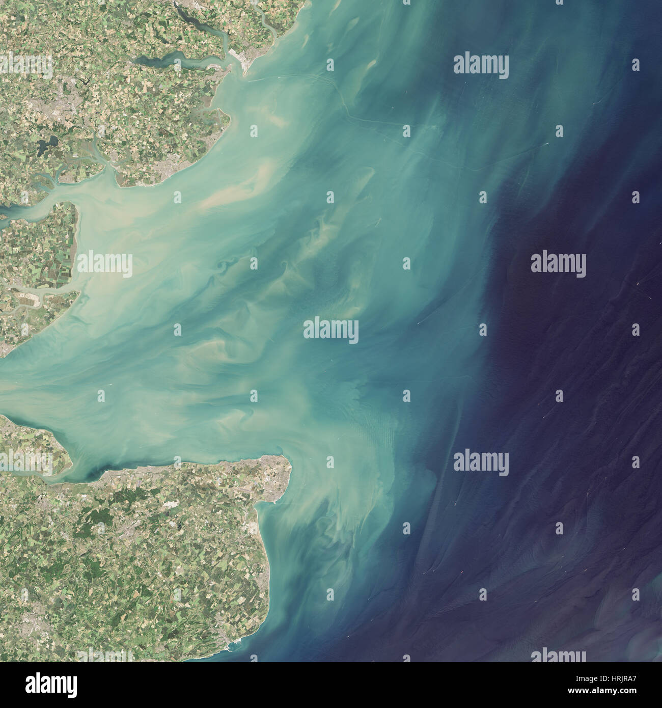 Il fiume Tamigi sedimenti Foto Stock