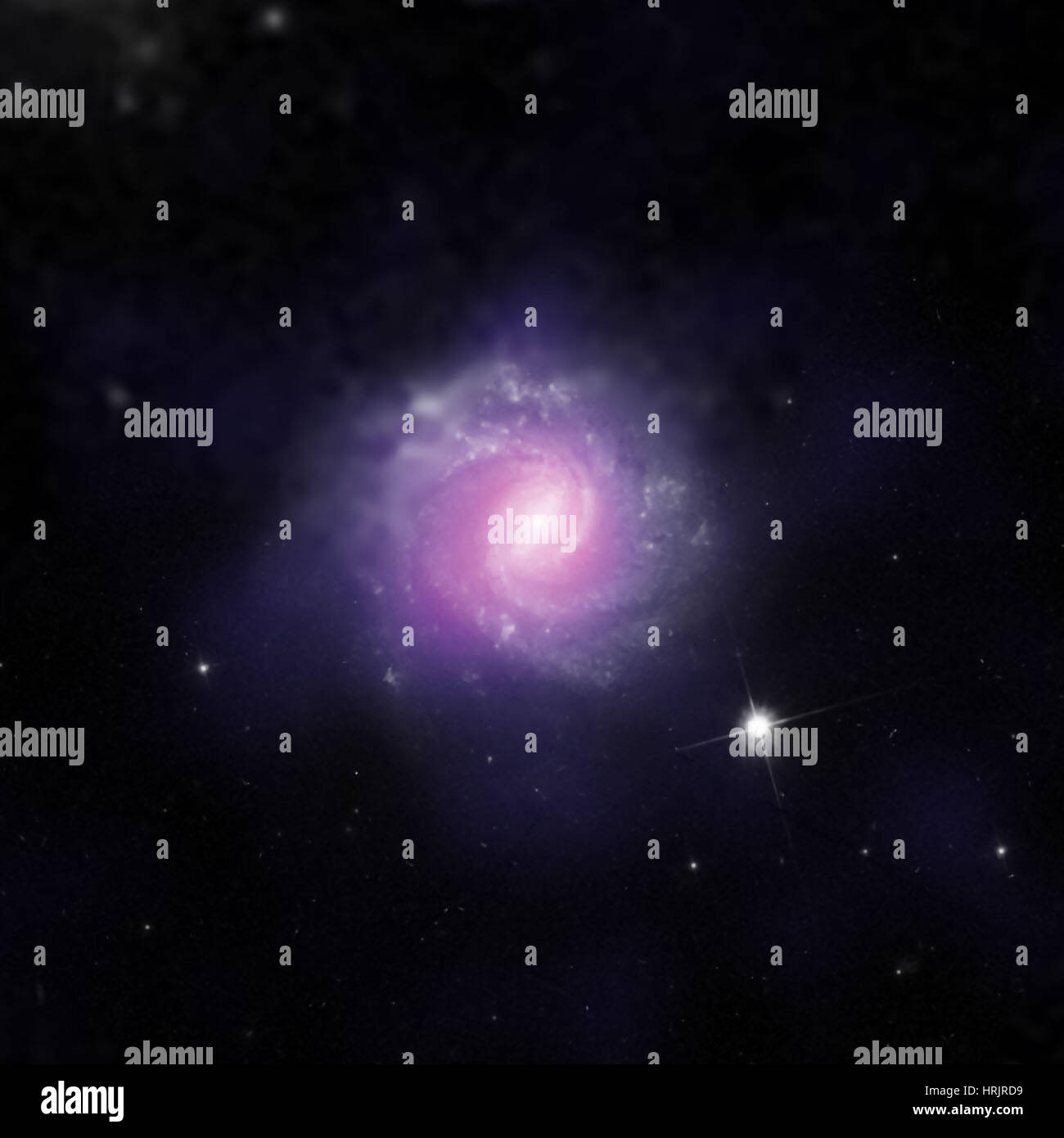 Galassia IC 3639 Foto Stock