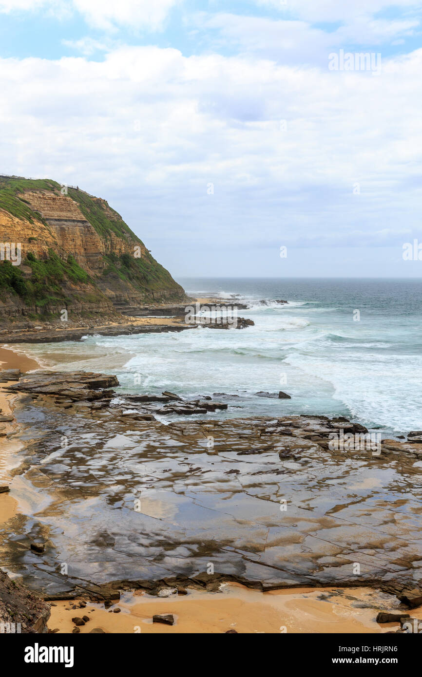 Bar Spiaggia e del litorale di Newcastle, in città nel Nuovo Galles del Sud, Australia Foto Stock