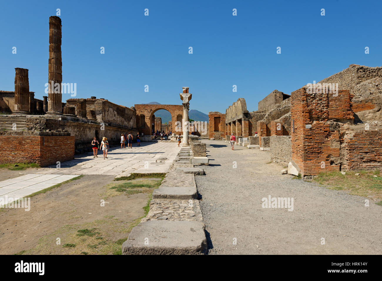 Forum, antica città, Pompei, Campania, Italia Foto Stock