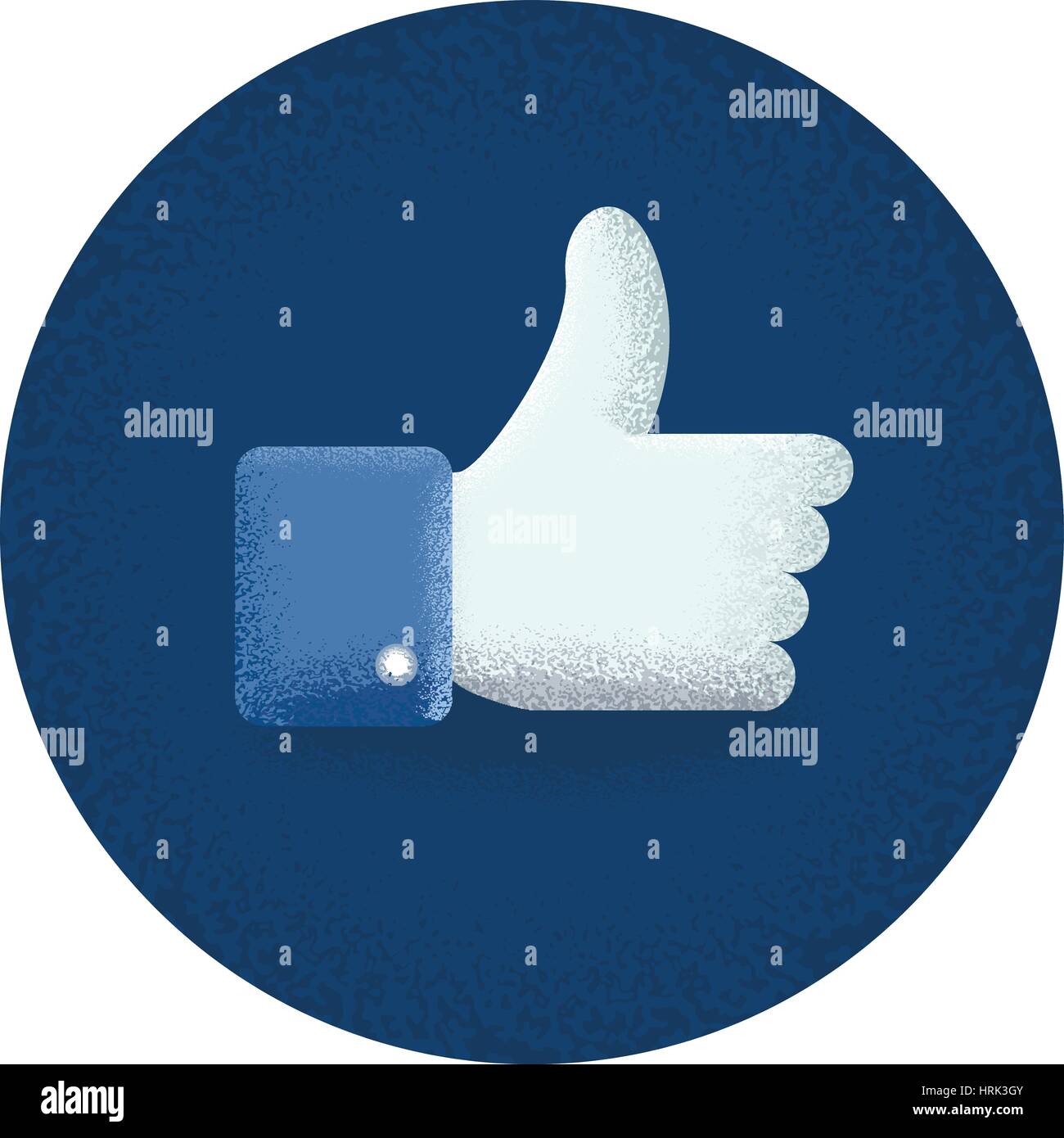 Facebook come vettore pollice in alto