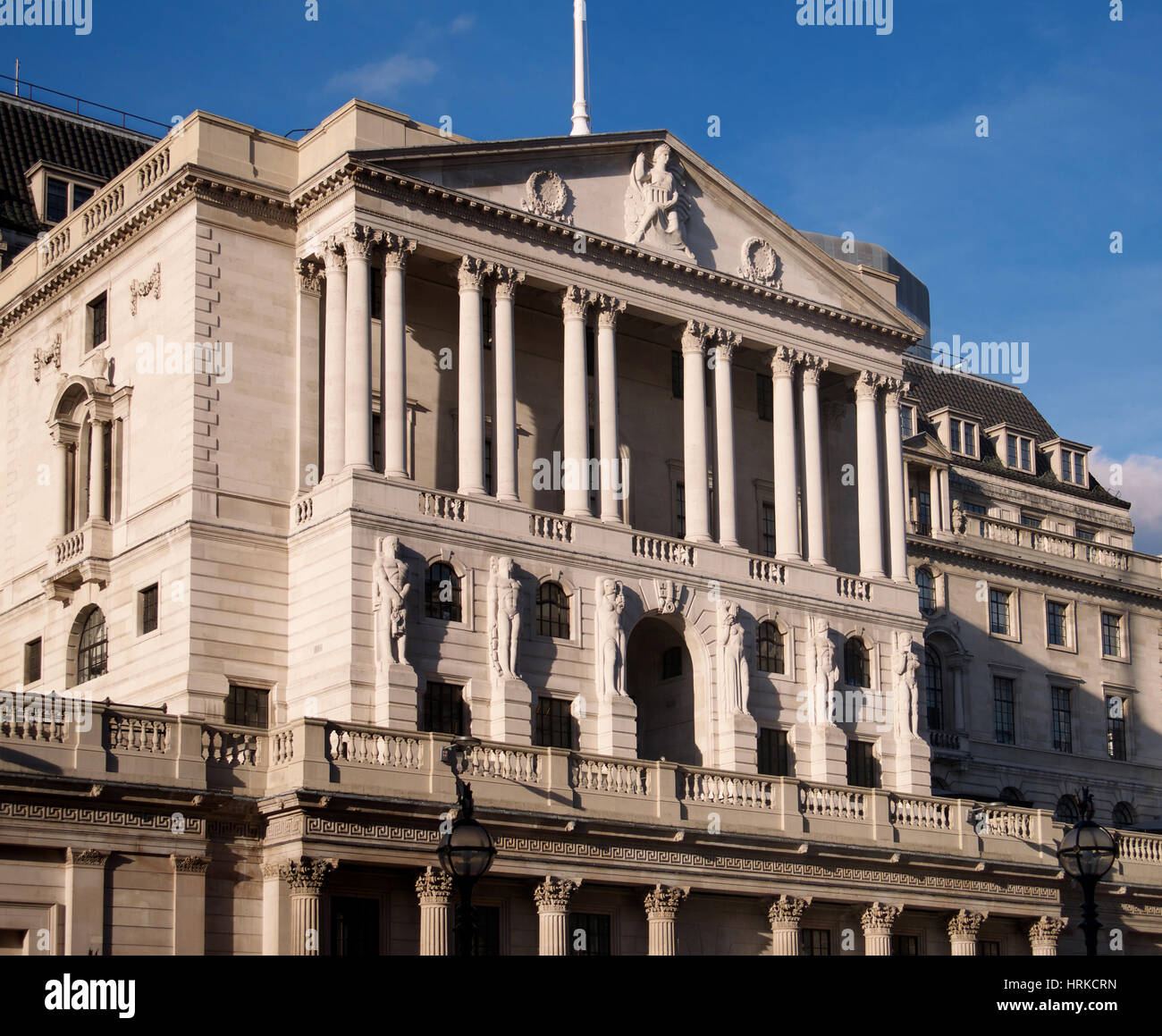 La Bank of England, Londra, Inghilterra Foto Stock