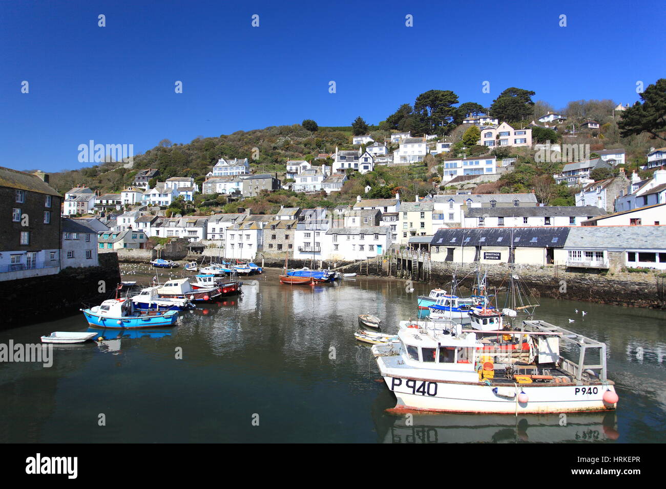 Polperro in Cornovaglia, Inghilterra. Foto Stock