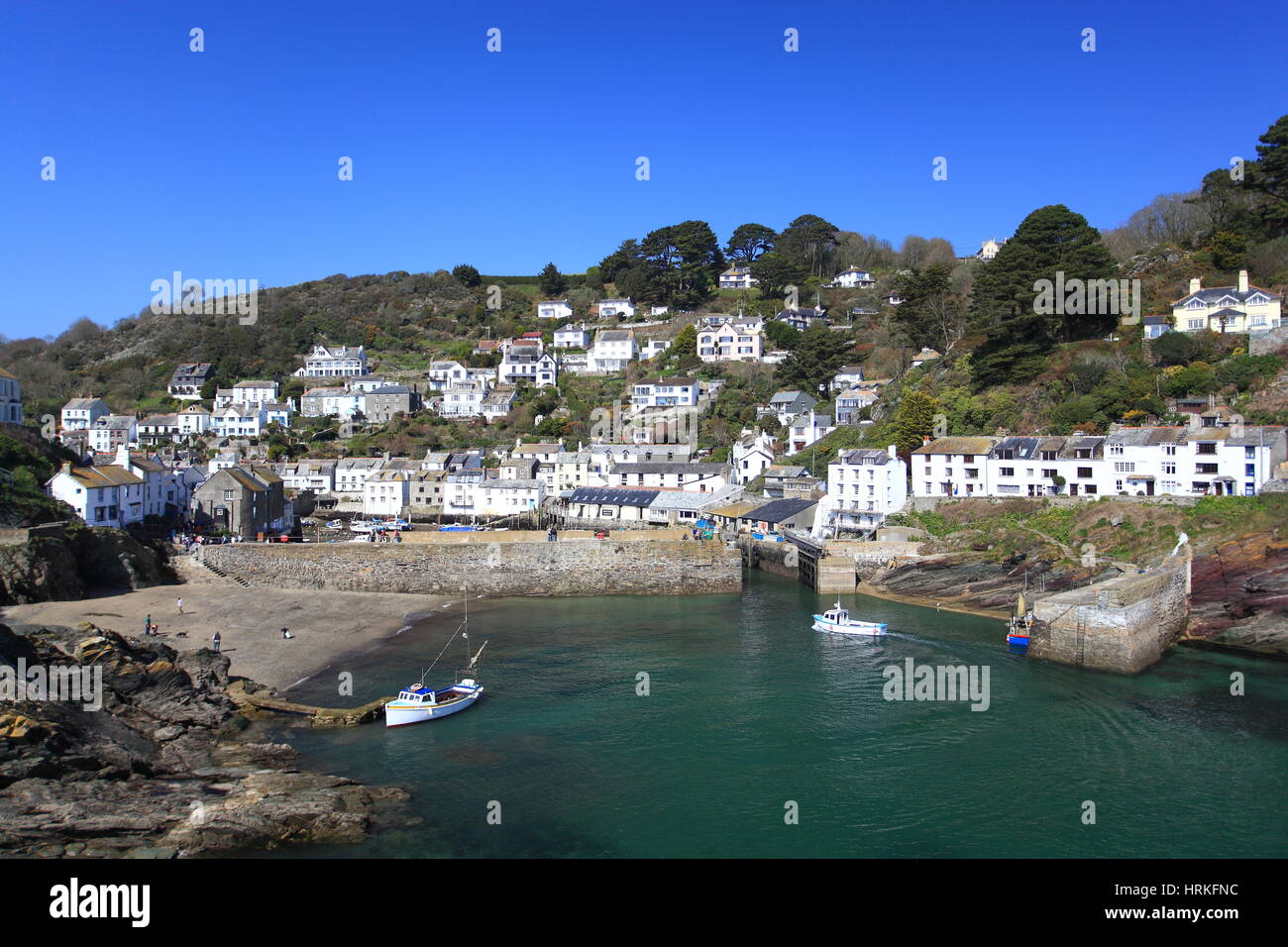 Polperro in Cornovaglia, Inghilterra. Foto Stock
