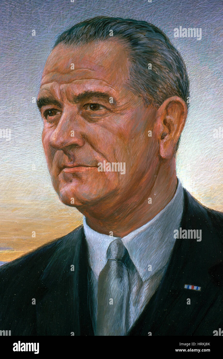 Lyndon B. Johnson, 36th U.S. Il presidente Foto Stock