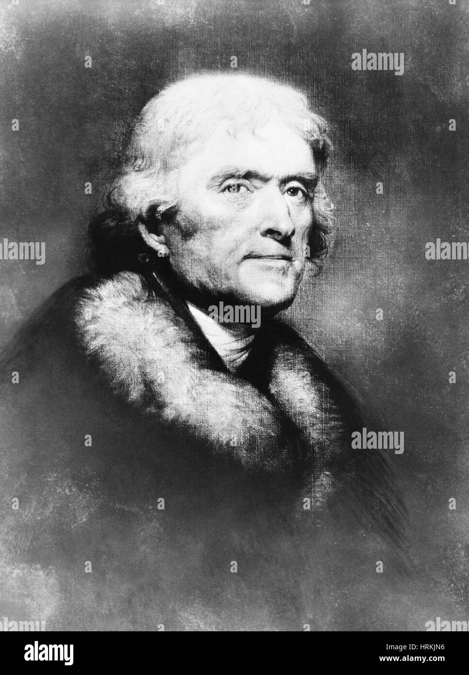 Thomas Jefferson, terzo U.S. Il presidente Foto Stock