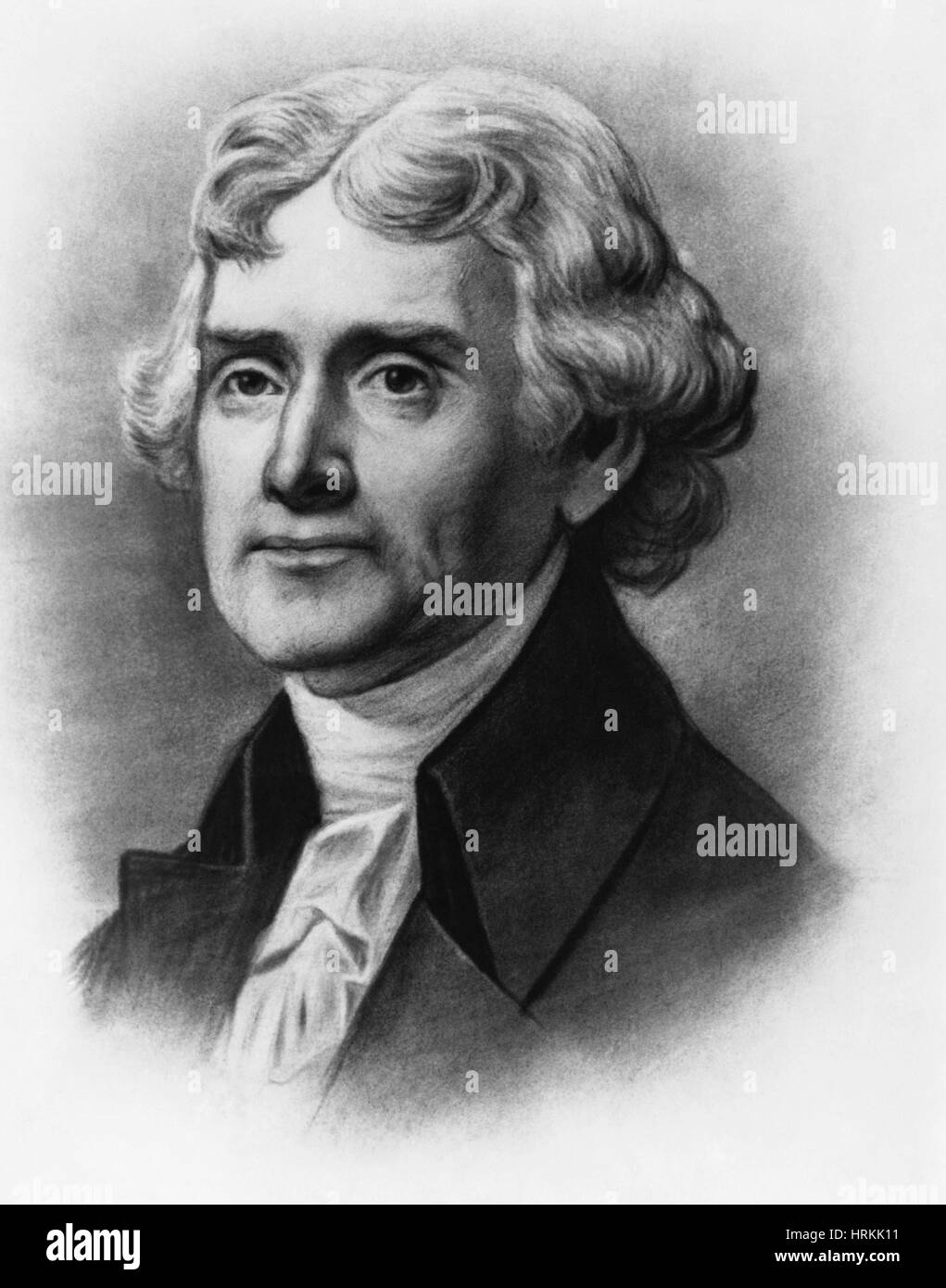 Thomas Jefferson, terzo U.S. Il presidente Foto Stock