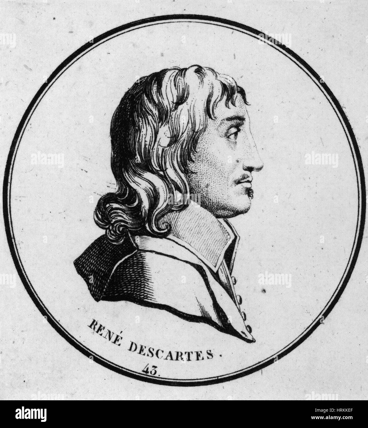 RenÌ© Descartes, Polymath francese Foto Stock