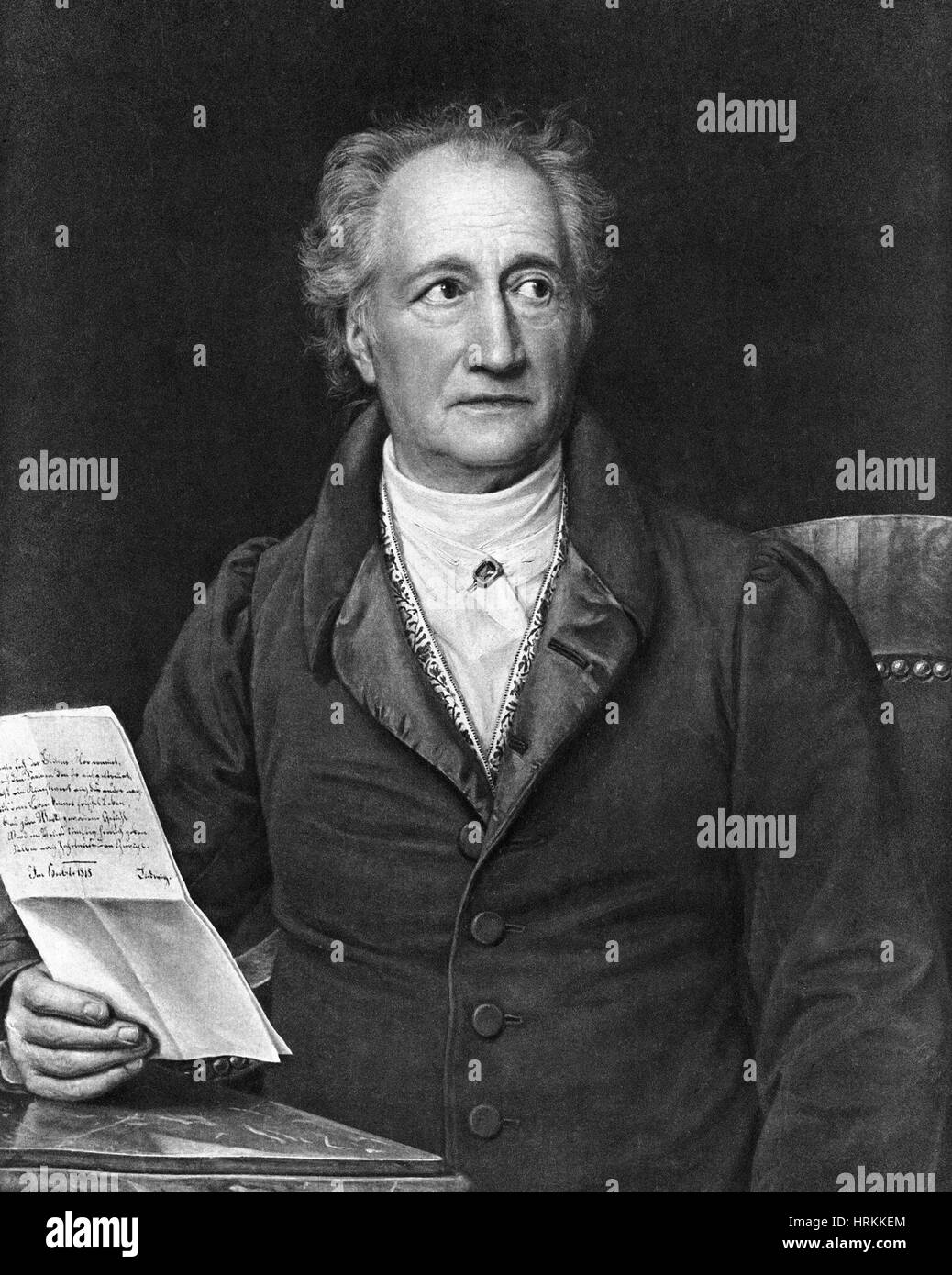Johann von Goethe, autore tedesco e Polymath Foto Stock