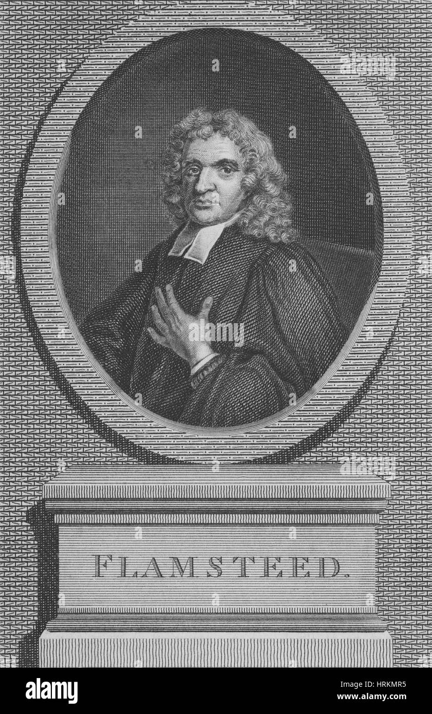John Flamsteed, astronomo inglese Foto Stock