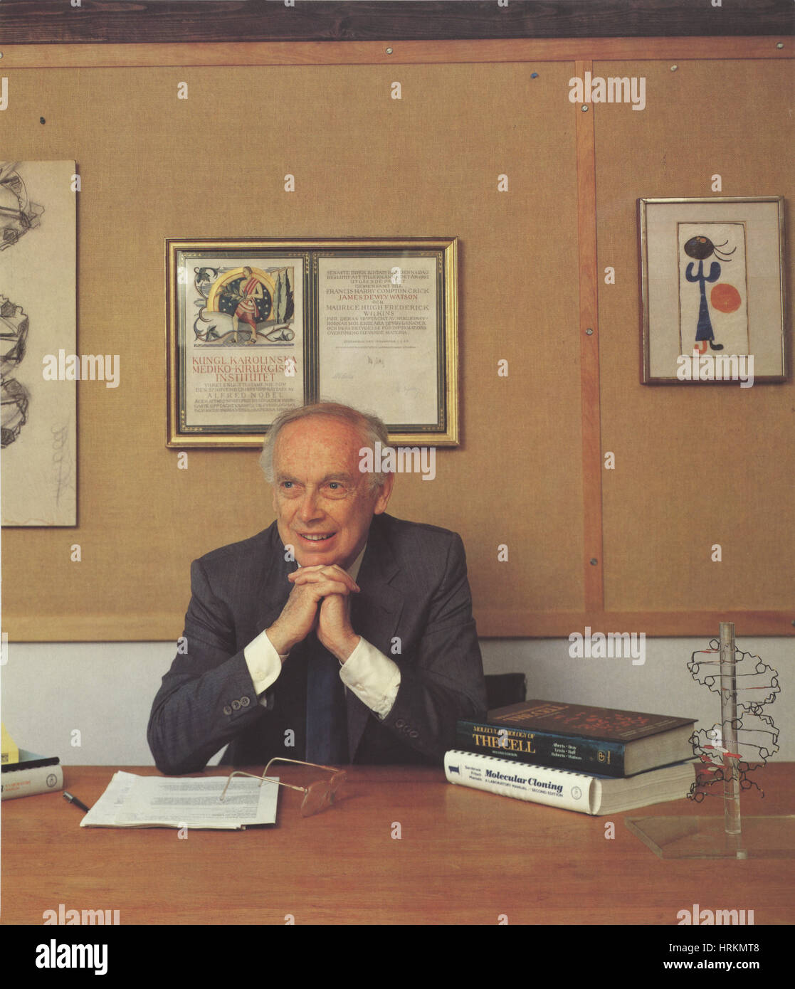 James Watson, American biologo molecolare Foto Stock