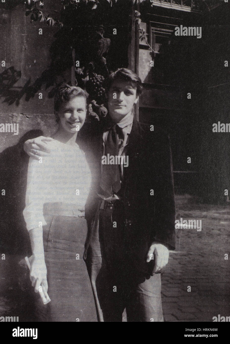 Sylvia Plath e Ted Hughes Foto Stock