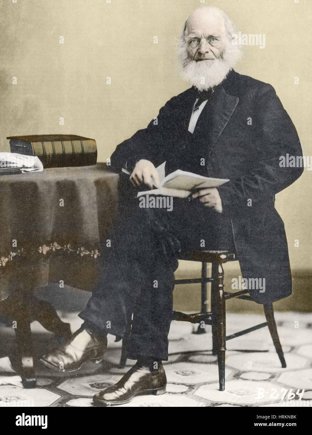 William Cullen Bryant, poeta americano e Editor Foto Stock