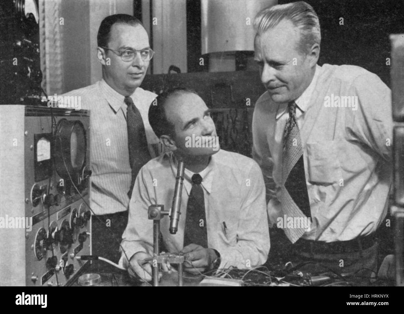 Bardeen, Shockley e Brattain, 1948 Foto Stock