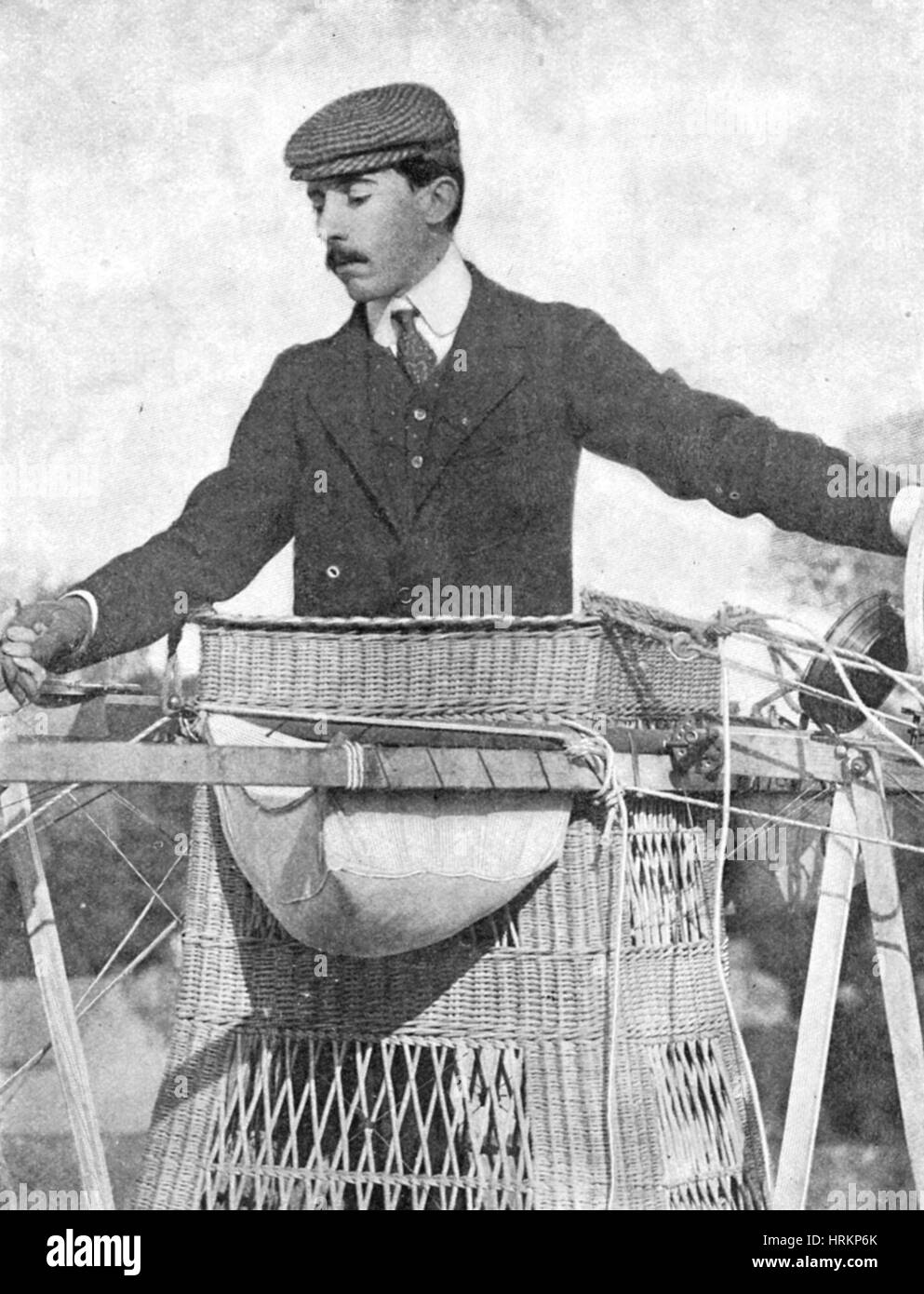Alberto Santos-Dumont, Brasiliano pioniere dell'aviazione Foto Stock
