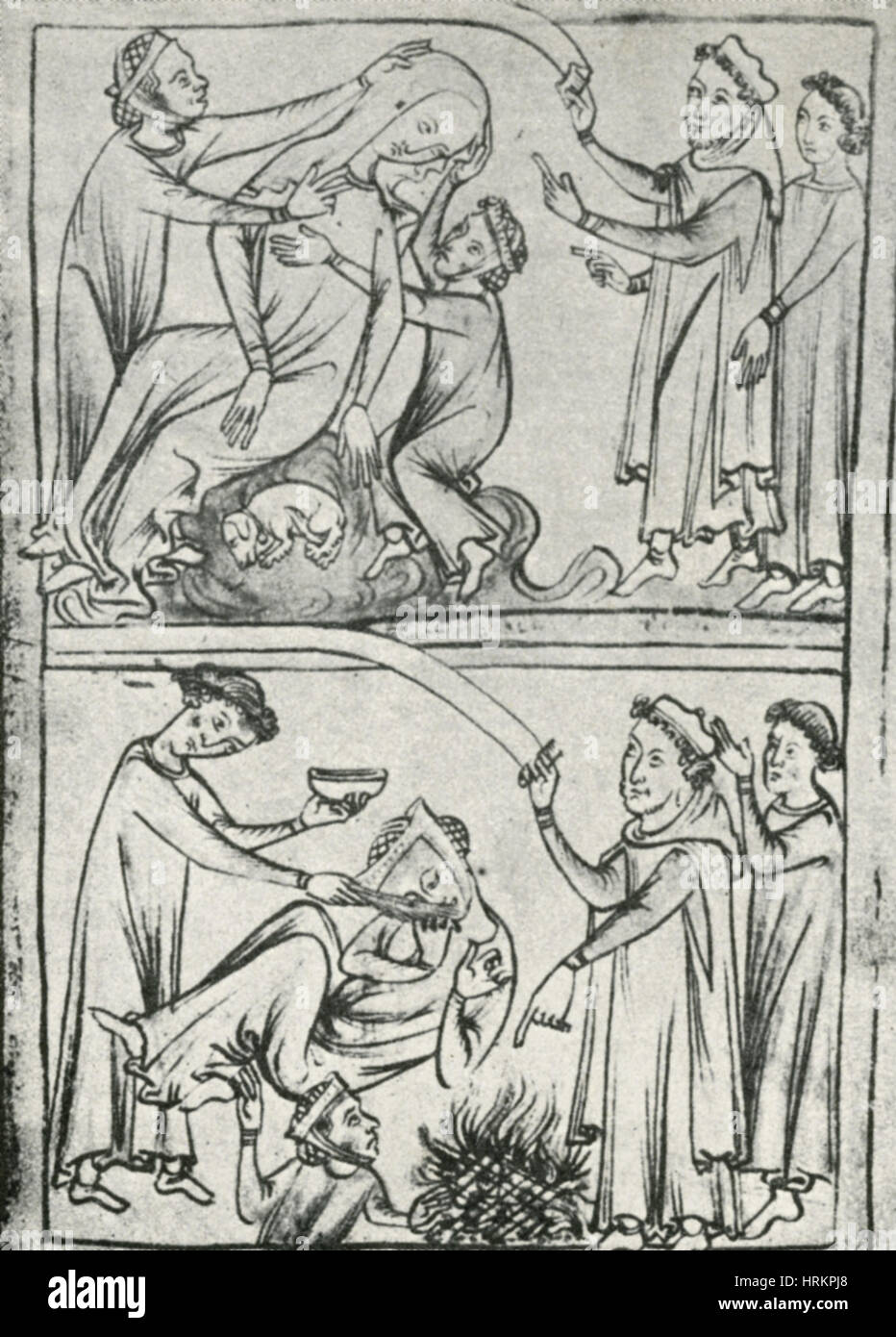 San Valentino Epilessia indurimento donna Foto Stock