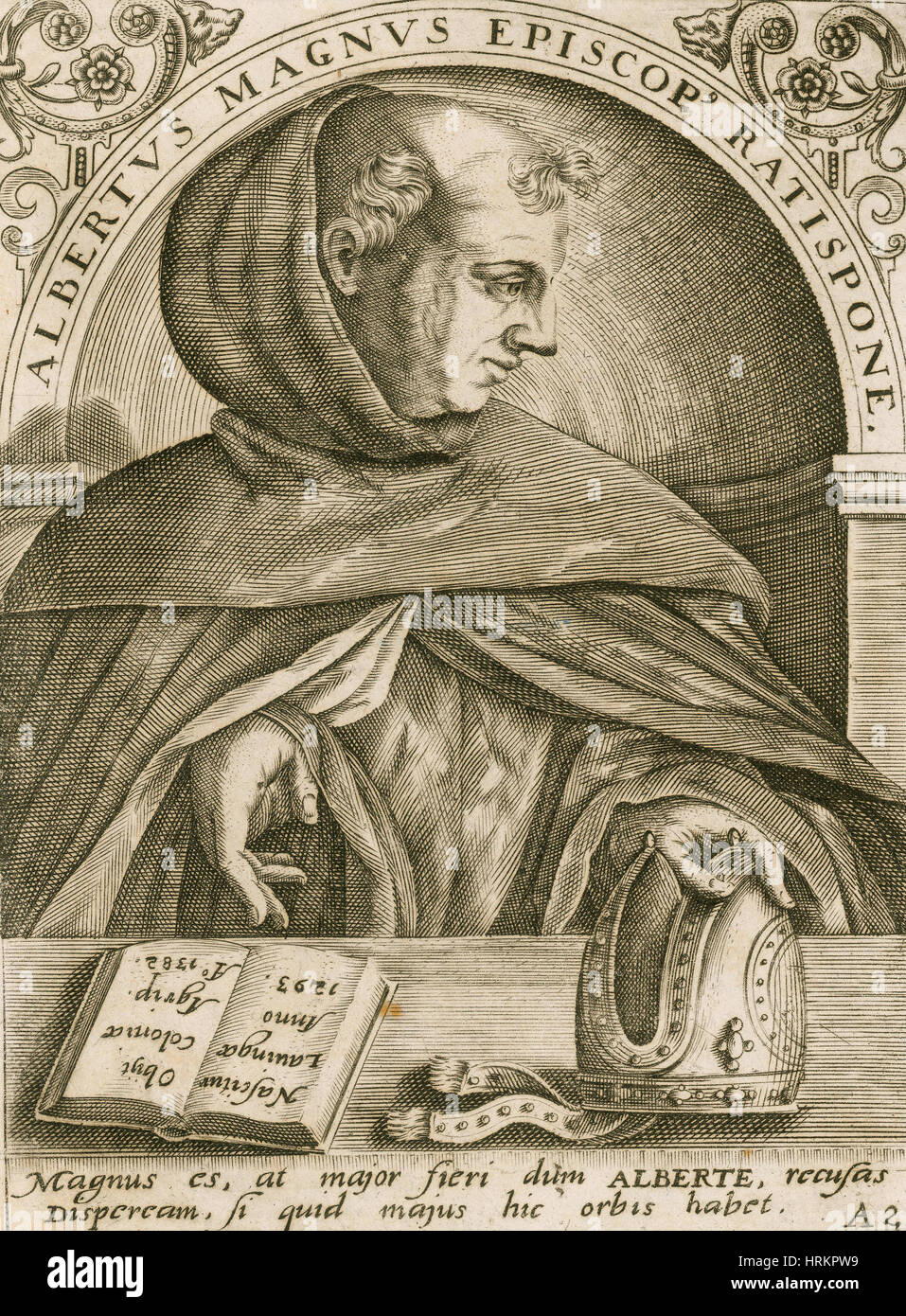 Albertus Magnus, filosofo medievale Foto Stock