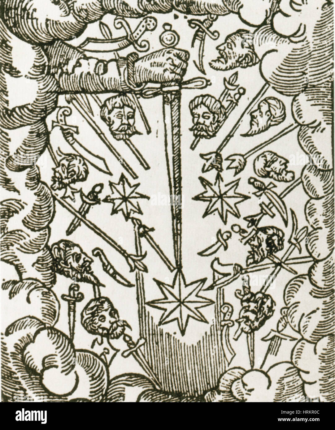 Cometa, 1665 Foto Stock
