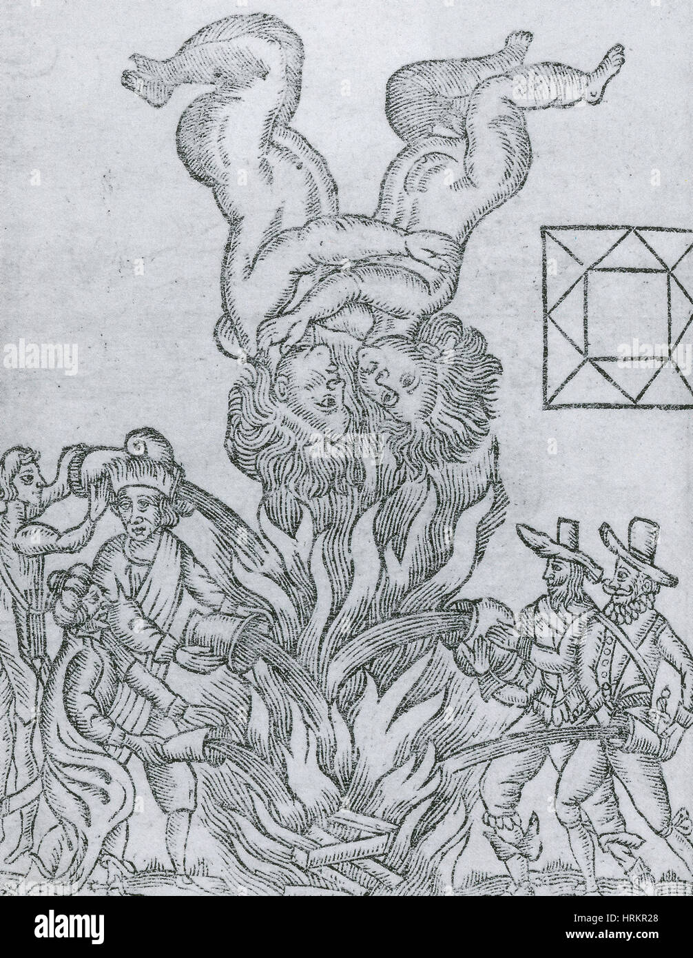 Grande Incendio di Londra, 1666 Foto Stock