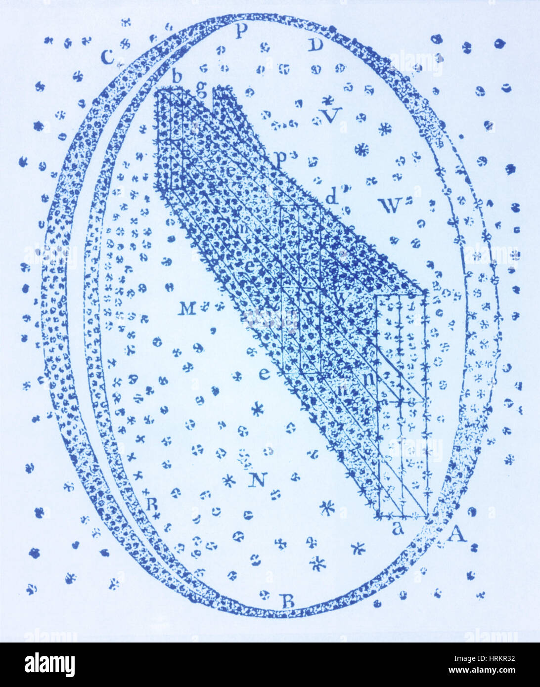 Modello galattico, Herschel, 1784 Foto Stock