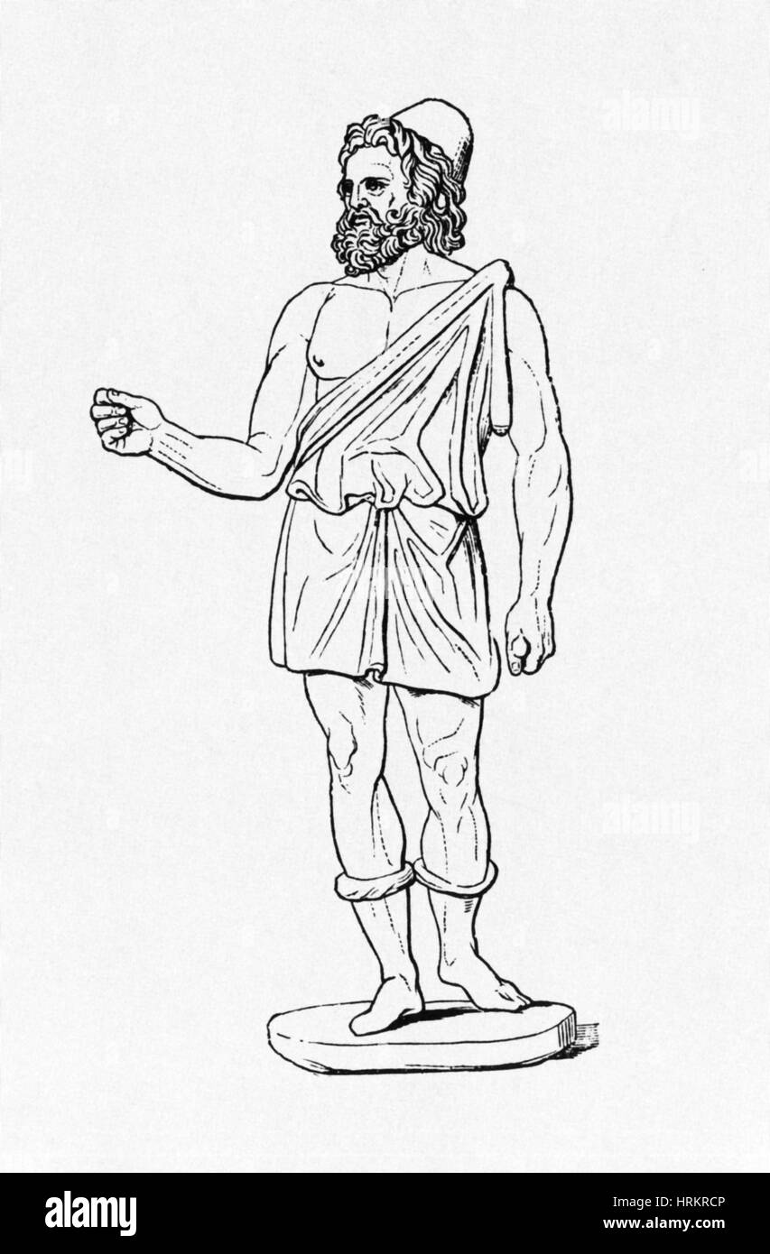 Vulcan, dio romano Foto Stock