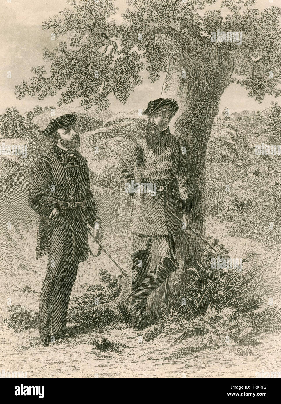 Concessione e Pemberton, 1863 Foto Stock