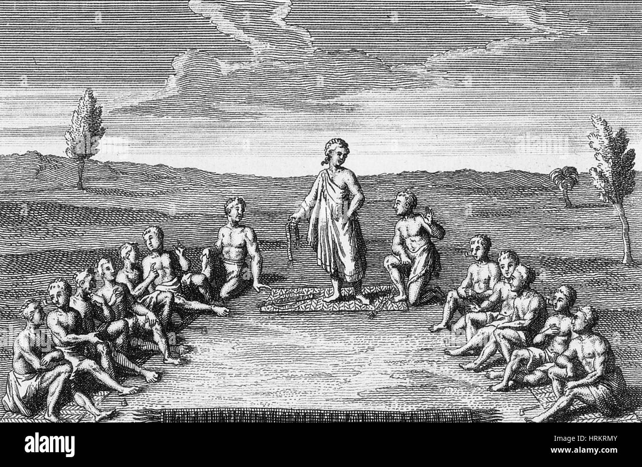 Iroquois Indian cinque Nazione Confederazione Foto Stock