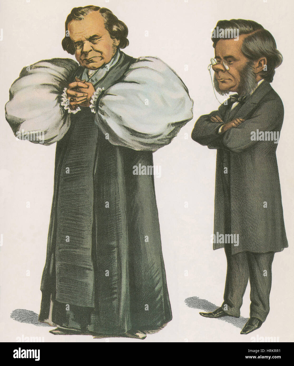 Il vescovo Wilberforce e Thomas Huxley Foto Stock