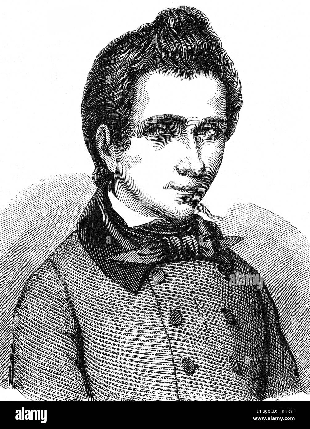 Giovani Evariste Galois Foto Stock