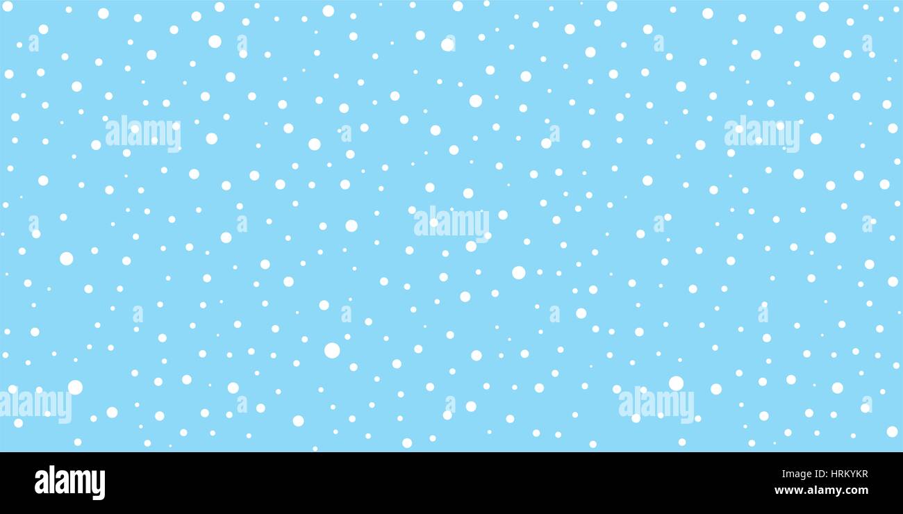 La caduta della neve perfetta Pattern di sfondo di Natale Illustrazione Vettoriale