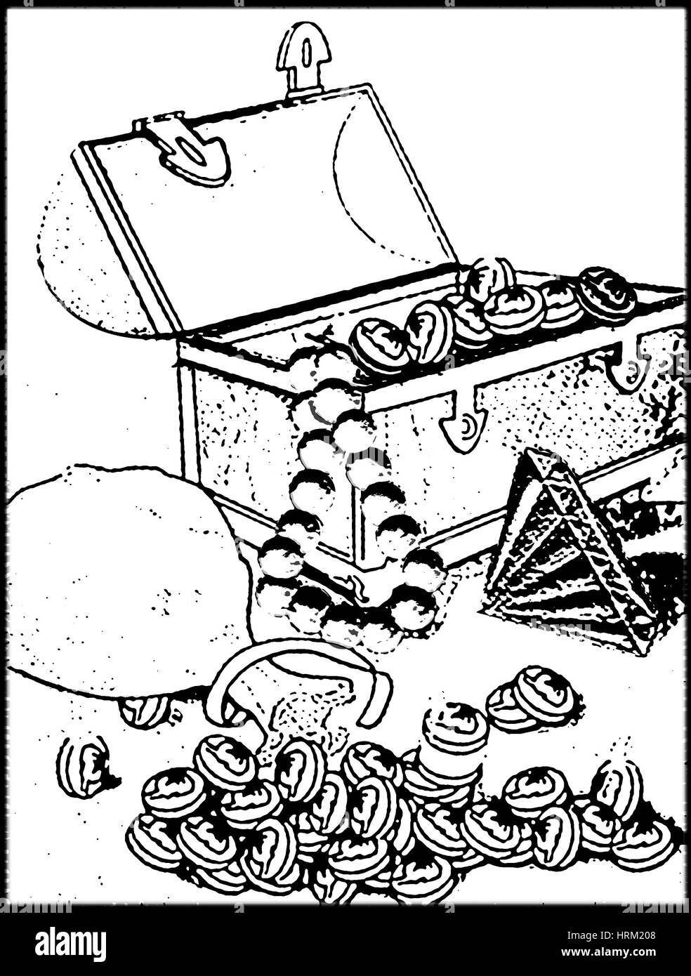 Grafica semplice magazine illustrazioni Foto Stock