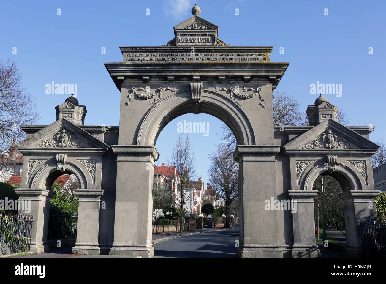 Egremont cancello Queen's Park Brighton Foto Stock