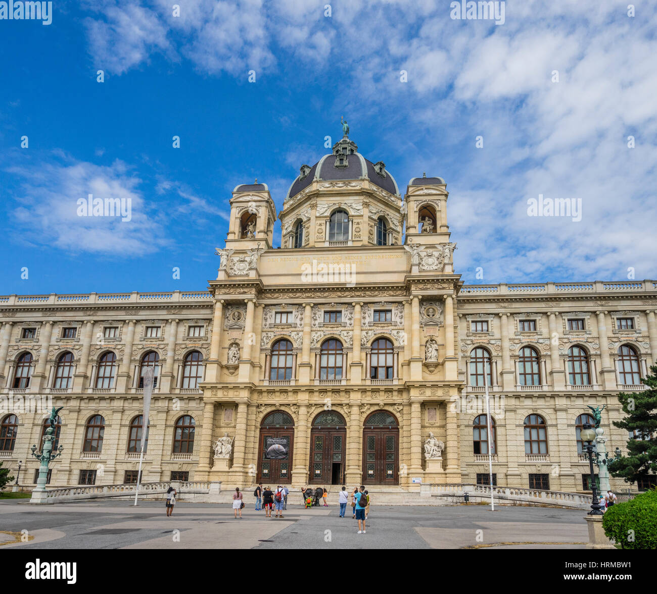 Austria, Vienna Maria-Theresien-Platz, portale del Museo di Storia Naturale Foto Stock