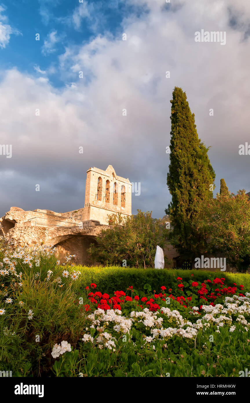 Bellapais, abbazia medievale, Kyrenia District, Cipro Foto Stock