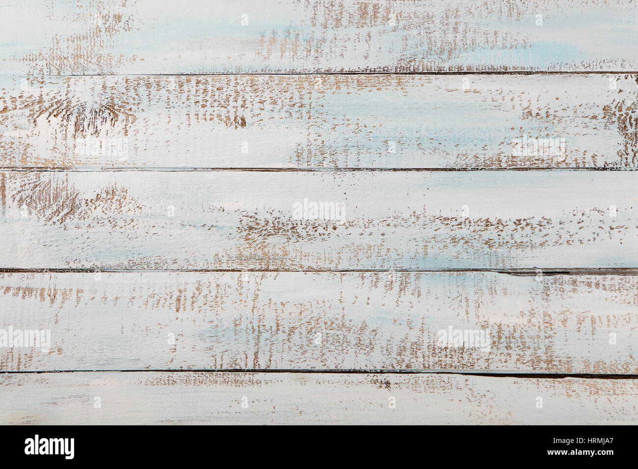 Bianco blu sullo sfondo di legno con alta risoluzione. Vista dall'alto uno spazio di copia. Foto Stock